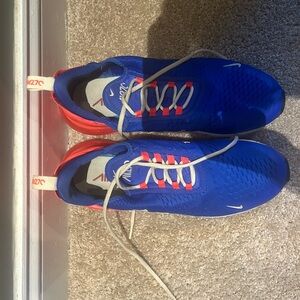 Blue and Orange Nike Air Max Size 12